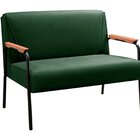 Namoradeira Decorativa Braços Fixo Jade Verde