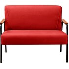 Namoradeira Decorativa Braços Fixo Jade Vermelho