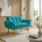 Namoradeira Decorativa Confortável Para Sala Recepção Consult