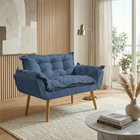 Namoradeira Decorativa Confortável Para Sala Recepção Consult