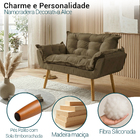 Namoradeira Decorativa Confortável Para Sala Recepção Consult