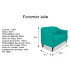 Namoradeira Decorativa Julia A02 Suede - Amarena Móveis - Azu