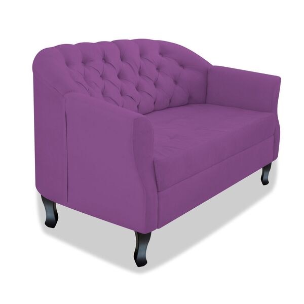 Namoradeira Decorativa Julia A02 Suede - Amarena Móveis - Roxo