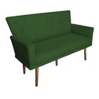 Namoradeira Decorativa Julieta 1 20 M Pés Madeira Suede Verde