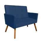 Namoradeira Decorativa Nina Suede Azul Marinho