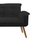 Namoradeira Decorativa Opala Deluxe Corano Preto