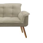 Namoradeira Decorativa Opala Deluxe Suede Bege