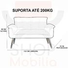 Namoradeira Decorativa Opala Deluxe Suede Marrom