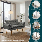 Namoradeira Decorativa Para Sala Recepção Consultório Escritó