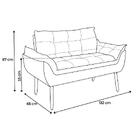 Namoradeira Decorativa Sala De Estar Escritório Quarto Azul M