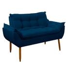 Namoradeira Decorativa Sala De Estar Escritório Quarto Azul M