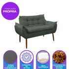 Namoradeira Decorativa Sala De Estar Escritório Quarto Cinza