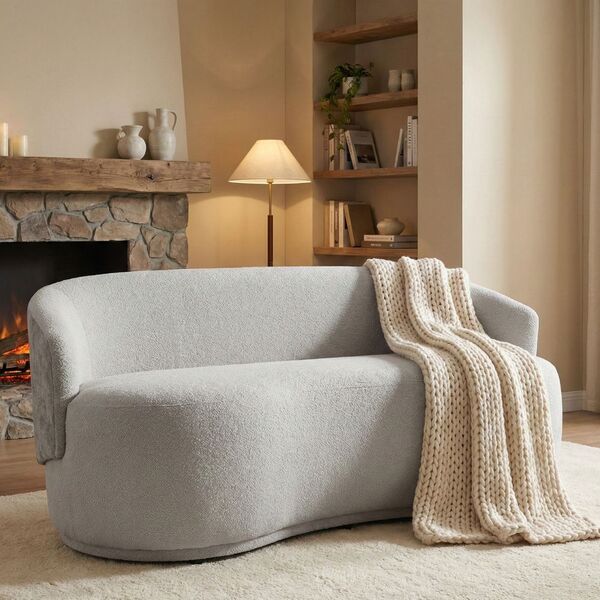 Namoradeira Decorativa Sala Estar Orgânica Beatriz Boucle Cin