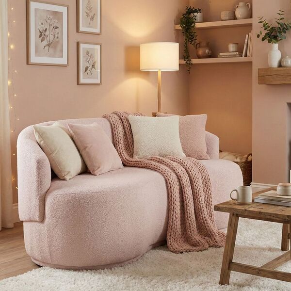 Namoradeira Decorativa Sala Estar Orgânica Beatriz Boucle Ros