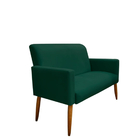 Namoradeira Decorativa Sofá 2 Lugares Malibu Suede Verde