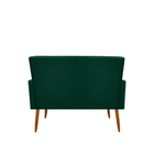 Namoradeira Decorativa Sofá 2 Lugares Malibu Suede Verde