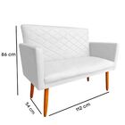 Namoradeira Decorativa Sofá Luna Suede Azul Turquesa