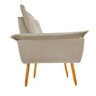 Namoradeira Decorativa Sofá Opala Clean Suede Bege