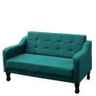 Namoradeira Decorativa Sofá Sofia Suede Azul Turquesa