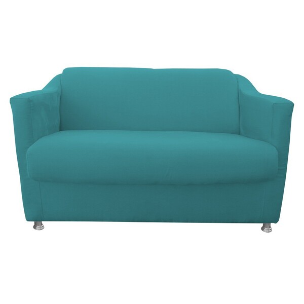 Namoradeira Decorativa Tilla Suede Azul Tiffany