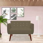 Namoradeira Duda C/strass Pés Palito Suede Marrom Rato - D'cl