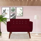 Namoradeira Duda C/strass Pés Palito Suede Marsala - D'classe