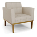 Namoradeira E 2 Poltronas Base Madeira Castanho Elisa Veludo