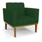 Namoradeira E 2 Poltronas Base Madeira Castanho Elisa Veludo