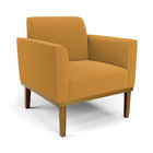 Namoradeira E 2 Poltronas Base Madeira Castanho Marisa Bouclê