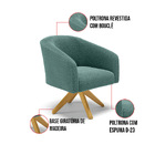 Namoradeira E 2 Poltronas Giratória Ma30 Stella Bouclê D03 -