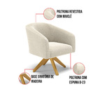 Namoradeira E 2 Poltronas Giratória Ma30 Stella Bouclê D03 -