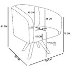 Namoradeira E 2 Poltronas Giratória Ma30 Stella Sintético D03