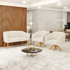 Namoradeira E 2 Poltronas Giratória Ma30 Stella Veludo D03 -