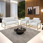 Namoradeira E 2 Poltronas Industrial Alta Dourado Marisa Bouc