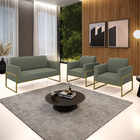 Namoradeira E 2 Poltronas Industrial Alta Dourado Marisa Bouc