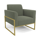 Namoradeira E 2 Poltronas Industrial Alta Dourado Marisa Bouc