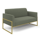 Namoradeira E 2 Poltronas Industrial Alta Dourado Marisa Bouc