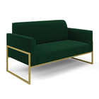 Namoradeira E 2 Poltronas Industrial Alta Dourado Marisa Bouc