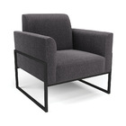 Namoradeira E 2 Poltronas Industrial Alta Preto Marisa Bouclê