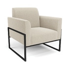 Namoradeira E 2 Poltronas Industrial Alta Preto Marisa Bouclê