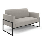 Namoradeira E 2 Poltronas Industrial Alta Preto Marisa Bouclê