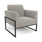 Namoradeira E 2 Poltronas Industrial Alta Preto Marisa Bouclê