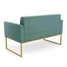 Namoradeira E 2 Poltronas Industrial Dourado Elisa Bouclê Ver