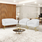 Namoradeira E 2 Poltronas Industrial Dourado Stella Sint Pu B