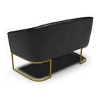 Namoradeira E 2 Poltronas Industrial Dourado Stella Sint Pu P