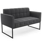 Namoradeira E 2 Poltronas Industrial Preto Ana Boucle Grafite