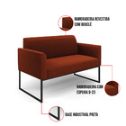 Namoradeira E 2 Poltronas Industrial Preto Marisa Bouclê Terr