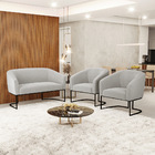 Namoradeira E 2 Poltronas Industrial Preto Stella Bouclê D03