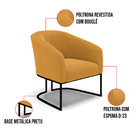 Namoradeira E 2 Poltronas Industrial Preto Stella Bouclê Most