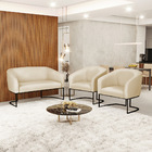 Namoradeira E 2 Poltronas Industrial Preto Stella Sintético D